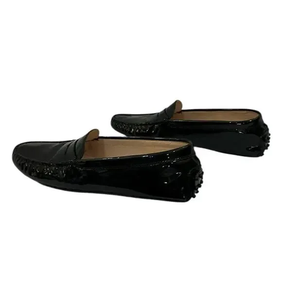 Tod’s City Gommino Patent Leather Loafers Black Size 38.5 Italy / 8.5 US - Picture 6 of 13